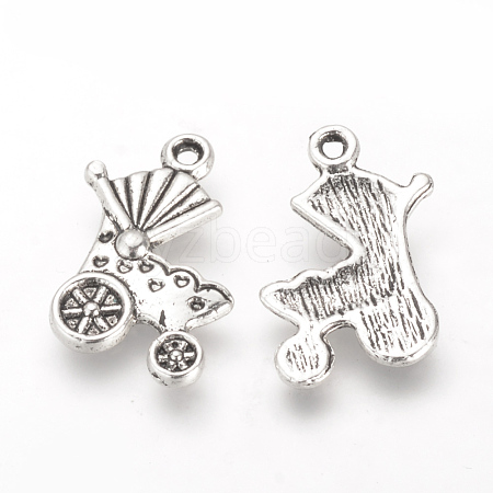 Tibetan Style Alloy Pendants TIBE-Q070-87AS-RS-1