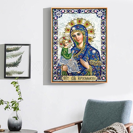 Religion Human Pattern DIY Diamond Painting Kits DIAM-PW0010-49A-06-1