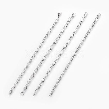 304 Stainless Steel Link Chain Bracelets BJEW-P239-14-1