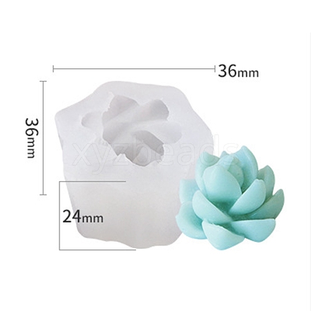 Succulent Plants Shape DIY Candle Silicone Molds CAND-PW0001-241A-1