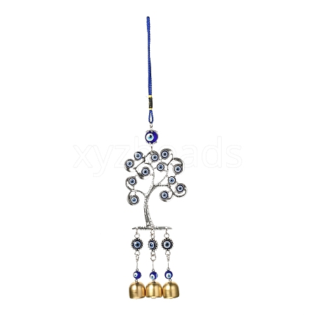 Tree Alloy Big Pendant Decorations HJEW-F008-05-1