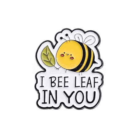 Bees with Word Enamel Pins PW-WGC342D-03-1