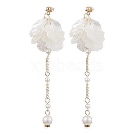 Acrylic Ear Studs EJEW-JE06143-1