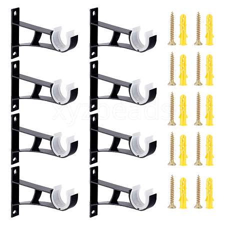 Aluminum Alloy Curtain Rod Support Sets TOOL-WH0039-41-1