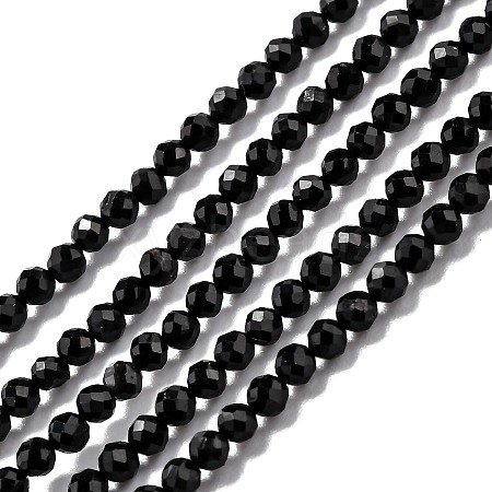 Natural Black Tourmaline Beads Strands LS-G-H266-11B-1