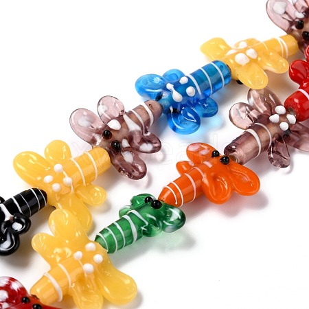 Autumn Theme Handmade Lampwork Beads Strands LAMP-I022-31-1