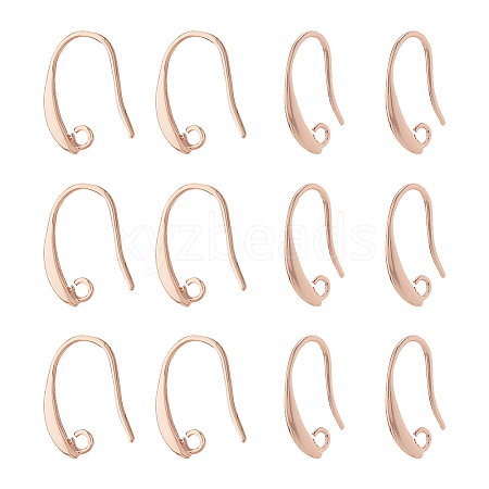 40Pcs Brass Earring Hooks KK-FH0007-64G-1