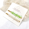 Imitation Pearl Iron Alligator Hair Clips Sets PW-WGF400E-03-1