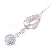 Natural Rose Quartz Big Pendants G-N333-010D-2