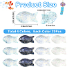 80Pcs 4 Colors Transparency Electroplate Glass Beads GLAA-SC0002-88B-2
