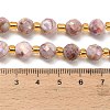 Electroplated Natural Druzy Geode Crystal Beads Strands G-F833-P01-8mm-01-5