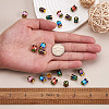 Yilisi 20Pcs 5 Colors Alloy Bead Caps ENAM-YS0001-04-4