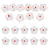10Pcs Transparent Handmade Bumpy Lampwork Beads LAMP-TADJ0001-48F-1