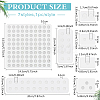 7Pcs 7 Styles Acrylic Bead Design Boards ODIS-BC0001-16-2
