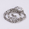 Electroplate Glass Beads Strands EGLA-J145-6mm-PL01-2