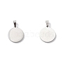 304 Stainless Steel with White Shell Pendants STAS-G268-01J-P-4