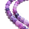 Natural Crackle Agate Beads Strands X-G-G055-6mm-8-5