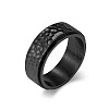 Textured 304 Stainless Steel Finger Rings FS-WG2C156-16-1