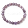 Natural Cherry Blossom Tourmaline Round Beaded Stretch Bracelets for Women Men BJEW-JB11427-2