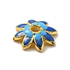 Multi-Petal Alloy Enamel Bead Caps FIND-G029-02G-04-4