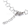 304 Stainless Steel Star Link Chain Anklets for Men Women STAS-B039-14P-3