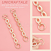 Unicraftale 2Pcs Alloy with Acrylic Oval Link Purse Strap Extenders FIND-UN0003-17-4