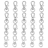 SUPERFINDINGS 48Pcs 4 Style Alloy & Iron Swivel Clasps Lanyard Snap Hook FIND-FH0001-27-1