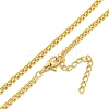 Rack Plating Brass Rope Chain Necklaces for Women NJEW-C059-26G-2