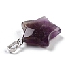 Natural Amethyst Pendants G-I319-01P-09-3