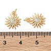 SHEGRACE Brass Micro Pave Cubic Zirconia Pendants XGRQ3D888-463G-3