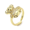 Rack Plating Brass Micro Pave Cubic Zirconia Finger Ring RJEW-C072-32B-01G-1