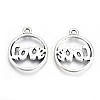 Tibetan Style Alloy Pendants LS-TIBE-S323-025AS-RS-2