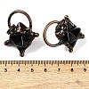 Natural Obsidian Merkaba Star Pendants G-C144-02R-05-3