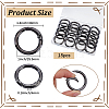 15Pcs Zinc Alloy Spring Gate Rings FIND-BBC0005-01B-B-2