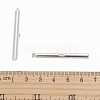 Brass Slide On End Clasp Tubes KK-P031-11-3