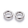 Tarnish Resistant 304 Stainless Steel Spring Gate Rings LS-STAS-D070-01P-2