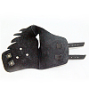 Right Side Punk Leather Cross with Skull Glove AJEW-O016-A01R-7