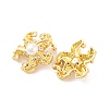 Brass Stud Earrings for Women EJEW-U015-18G-2