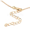 Brass Link Chains Anklets AJEW-AN00297-3