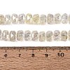Electroplate Transparent Crackle Glass Beads Strands EGLA-Q135-01A-B02-4