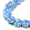 Heart Handmade Lampwork Beads Strands LAMP-G150-01E-4