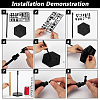 Adjustable Plastic Assembled Action Figure Display Holders with Hexagon Bases DIY-WH0043-157A-3
