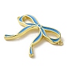 Brass Enamel Connector Charms KK-D098-01G-01-2