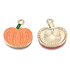 Autumn Theme Rack Plating Alloy Enamel Pendants LS-PALLOY-N164-007-3