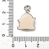 Rhodium Plated 925 Sterling Silver Enamel European Dangle Charms LS-STER-P062-01C-02-3