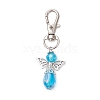 2Pcs Angel Glass Beads Pendant Decoration HJEW-JM02652-01-4