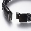 Braided Leather Cord Bracelets BJEW-H560-01B-3