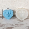 DIY Silicone Heart with Word Soap Molds PW-WG13454-08-1