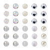 160Pcs 10 Style ABS Plastic Imitation Pearl Beads & Transparent & Opaque Acrylic Beads FIND-SW0001-31-2