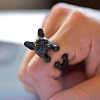 French Bulldog Alloy Open Cuff Rings for Unisex PW-WG95873-03-1